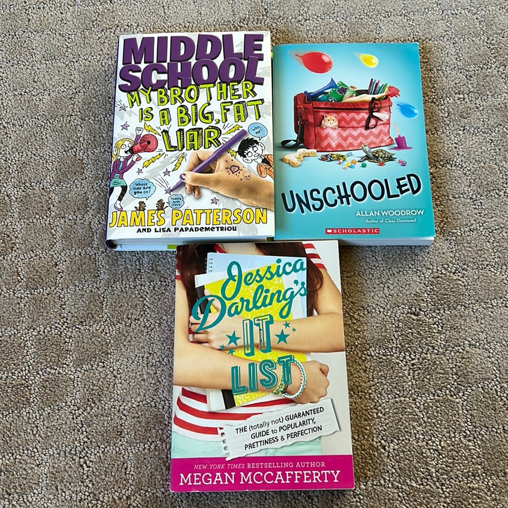 3 middle reader novels. The top 2 are brand new! Bundle to Save